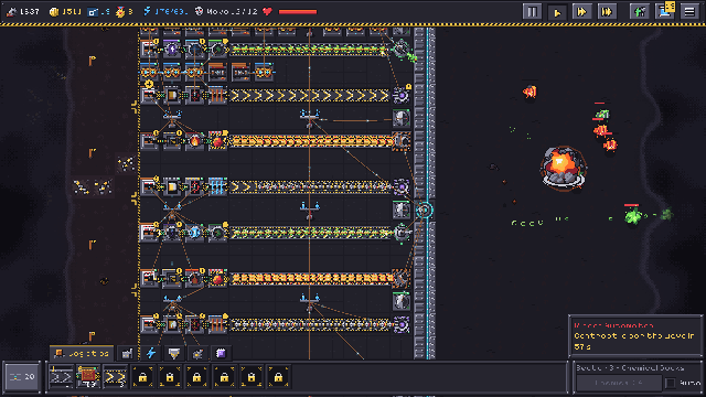 A bigger factory fighting the Mirror Automaton boss.